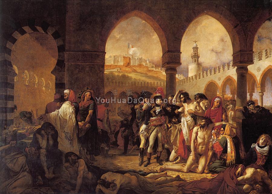 Bonaparte Visiting the Pesthouse in Jaffa - 安东尼·让·格罗